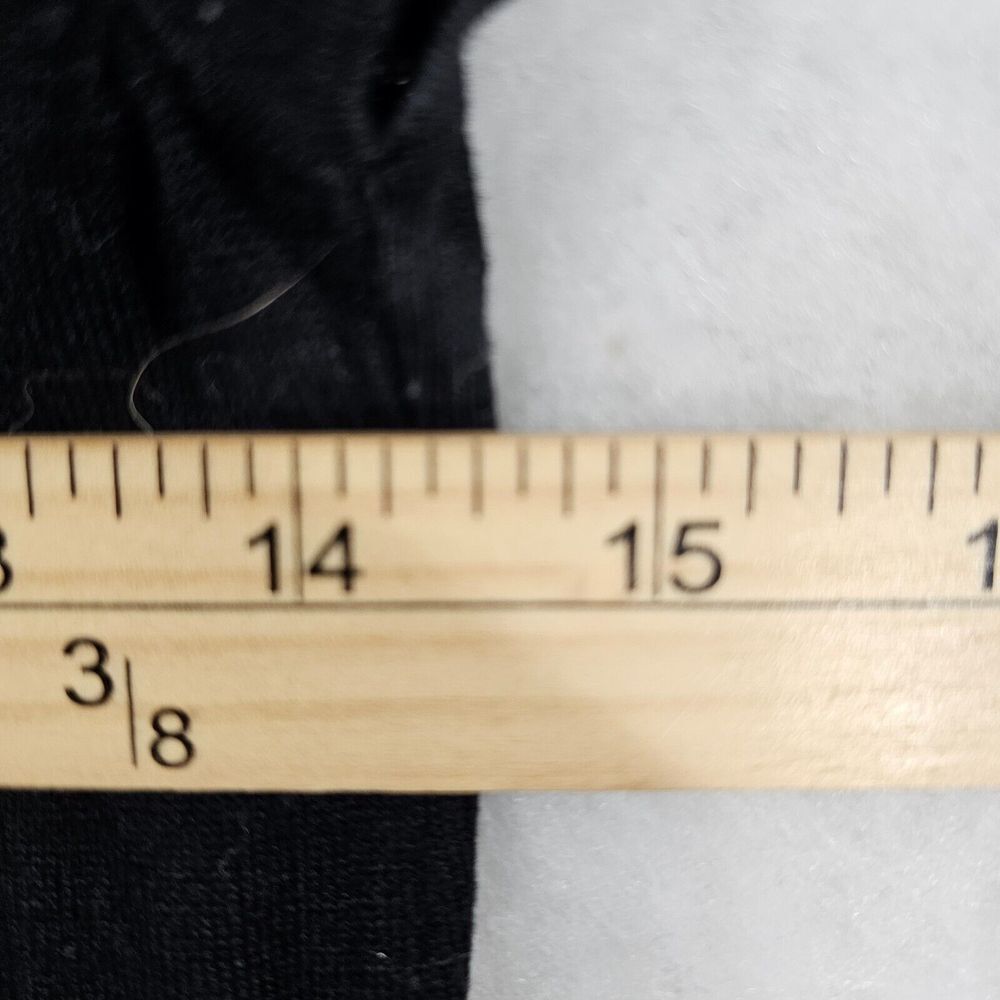 White House Black Market‎ Black Cardigan Sweater Ruffle Front Silk Blend Small - Picture 7 of 9